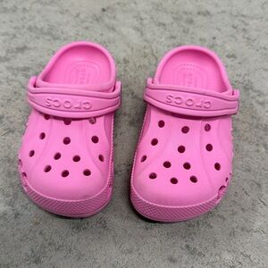 Crocs Classic Pink Girls Slip C9